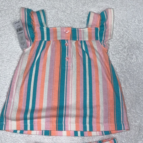 NWT Carters striped tank and matching shorts 18m - Picture 4 of 9
